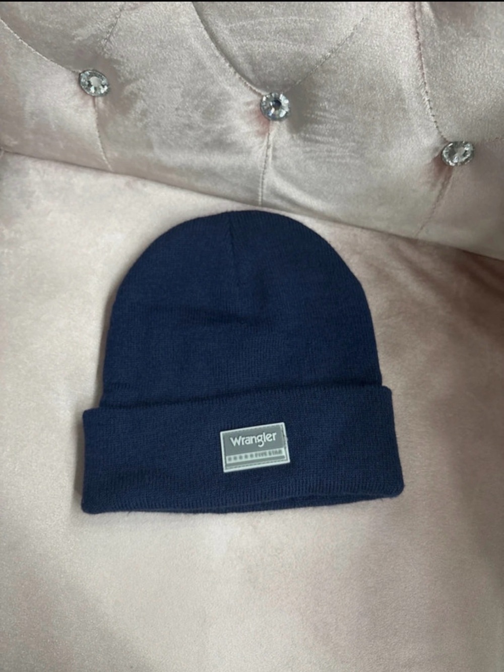Wrangler Navy Cuffed Knit Beanie